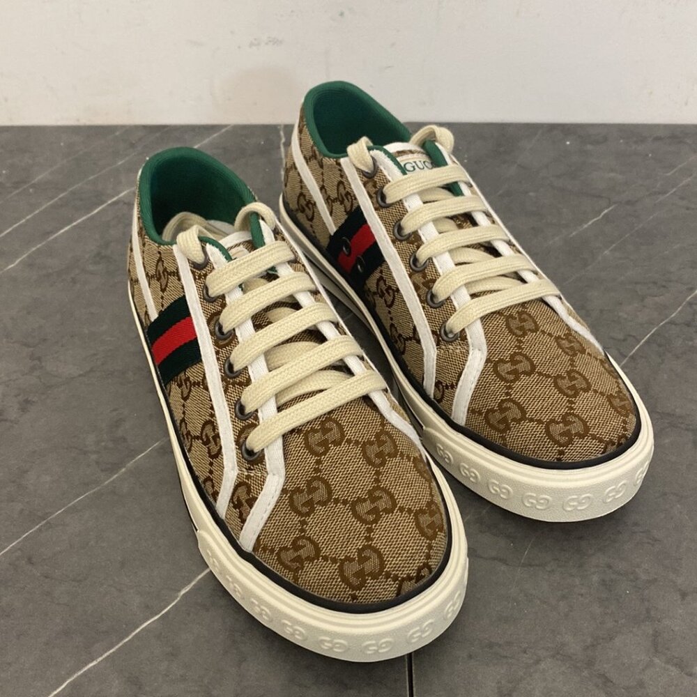 Gucci Brown and Green Sneakers